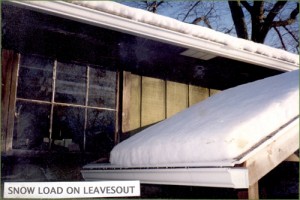 LeavesOut Gutter Covers With Snow Load